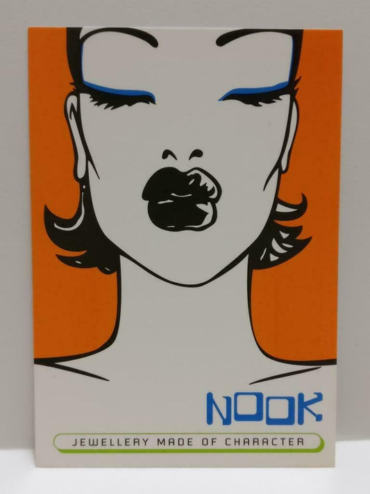 LUCKYPIGEON888 Nook Jewellery Sexy Lady Lips Art Singapore Postcard Ad (E0208)