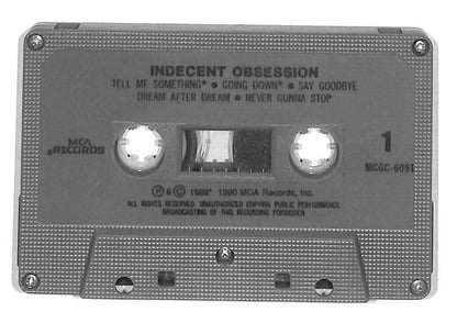 Rare Indecent Obsession Tell Me Something 1989 Singapore English Cassette CT959