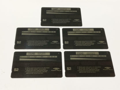 Rare New Unused Chinese Zodiac 十二生肖 Singapore Phone cards Set x13 F/S (A2406)