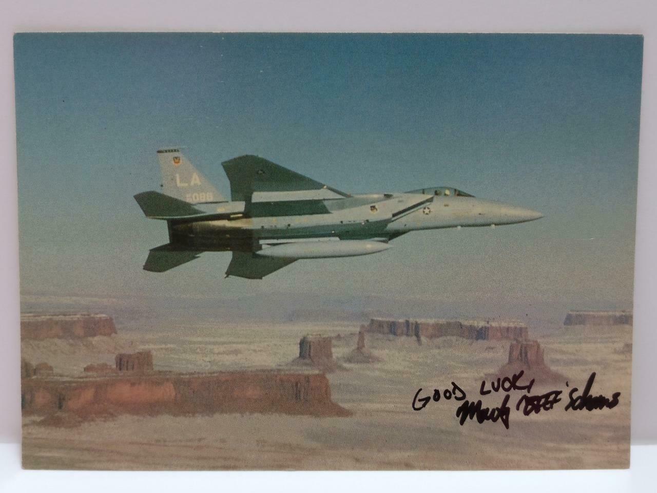 LUCKYPIGEON888 USA Mcdonnell F-15A Military Airplane Fighter Jet Postcard E0407