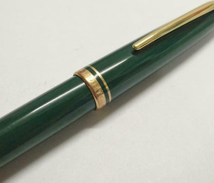 Vintage Preowned Green Montblanc Mont Blanc Gold Tone Fountain Pen (A1591)