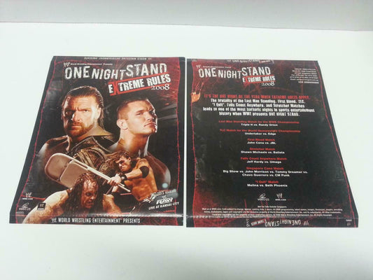 WWE WWF Wrestling One Night Stand Extreme Rules 2008 Singapore Only 4x VCD A841