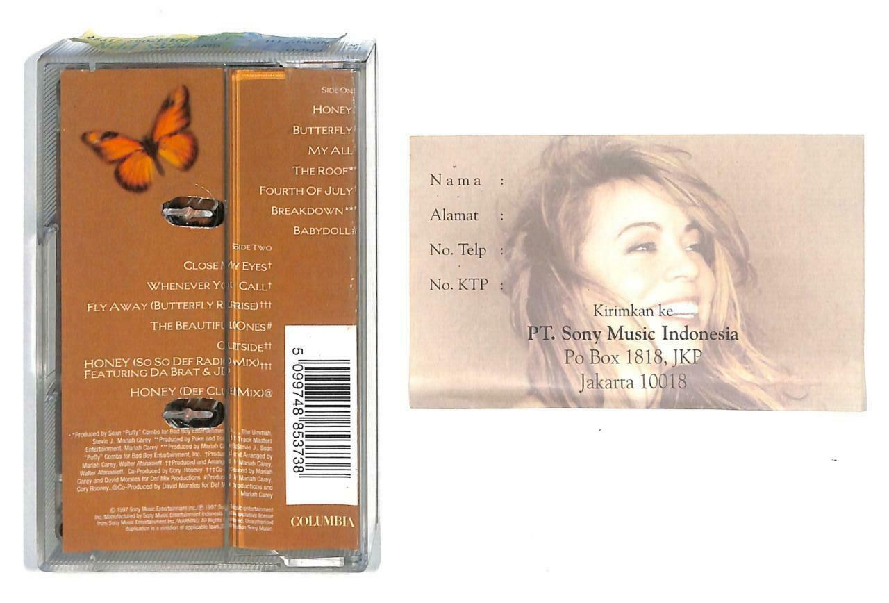 Rare Mariah Carey Expired Lucky Draw 1997 Indonesia English Cassette CT901