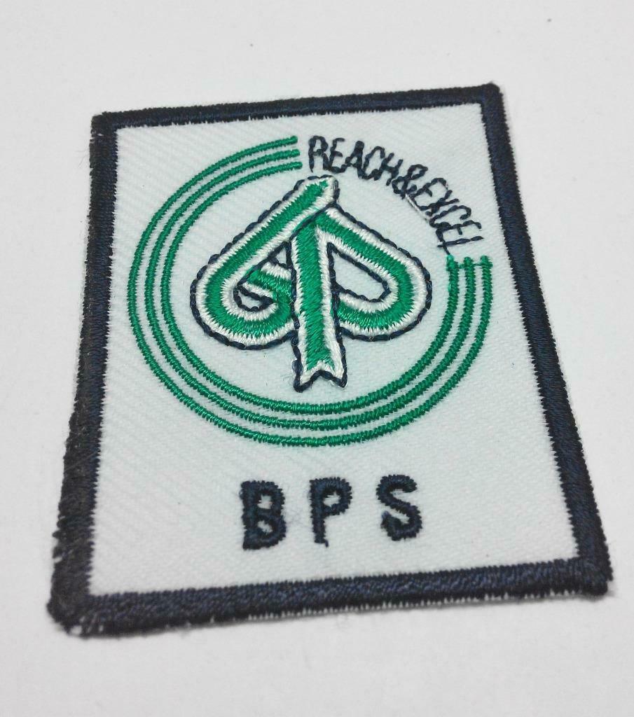 Embroidered Singapore Bishan Secondary School BPS Sew On Clothes Patch (A943)