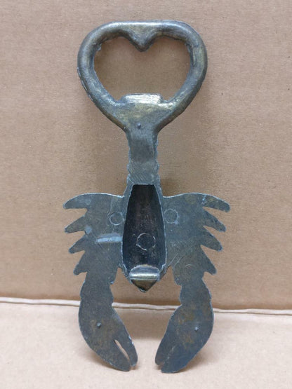 Mega Rare Vintage Bronze Lobster Beer Bottle Opener (A1886)