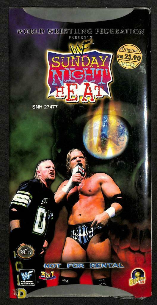 WWE WWF Wrestling Sunday Night Heat 2000 Malaysia 3x VCD Video CD OOP (A1421)