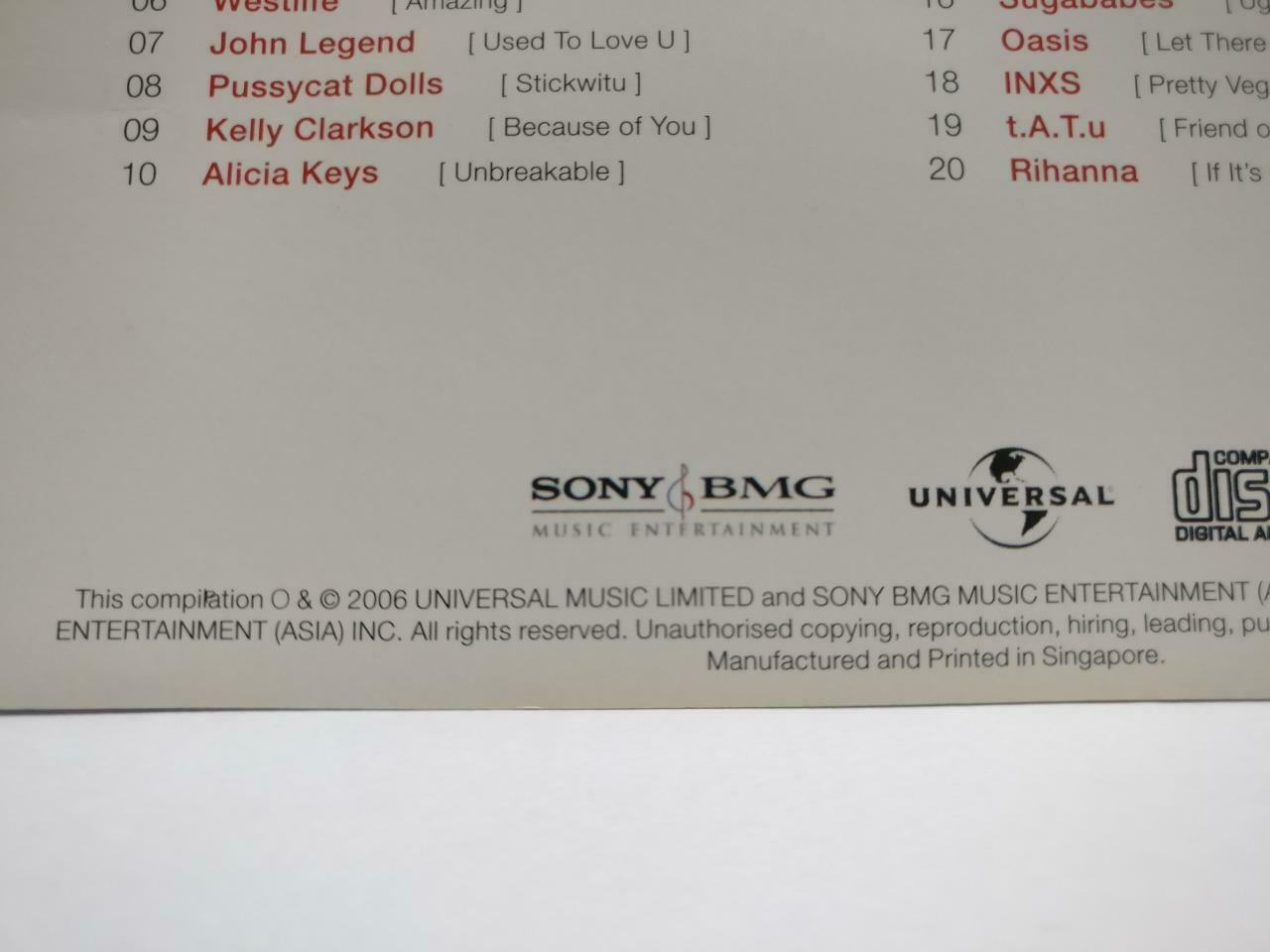 Various Artists Westlife BSB Rihanna INXS Oasis Mariah Carey Singapore CD CDS009