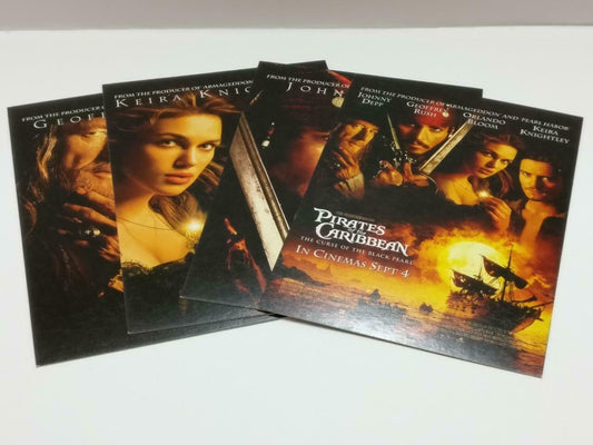 LUCKYPIGEON888 Movie Pirates of the Caribbean Johnny D Postcard Lot Of 4 E0458