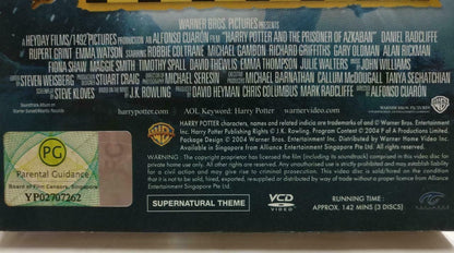 Harry Potter & The Prisoner Of Azkaban 2004 Singapore English 3x VCD CD1169 F