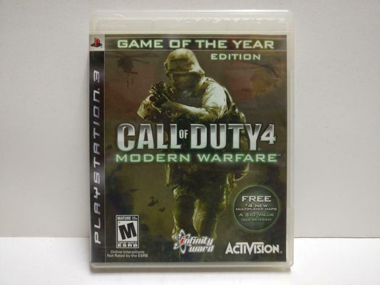 Sony PlayStation 3 PS3 Call Of Duty 4 Modern Warfare 2007 Game Disc (GA377)