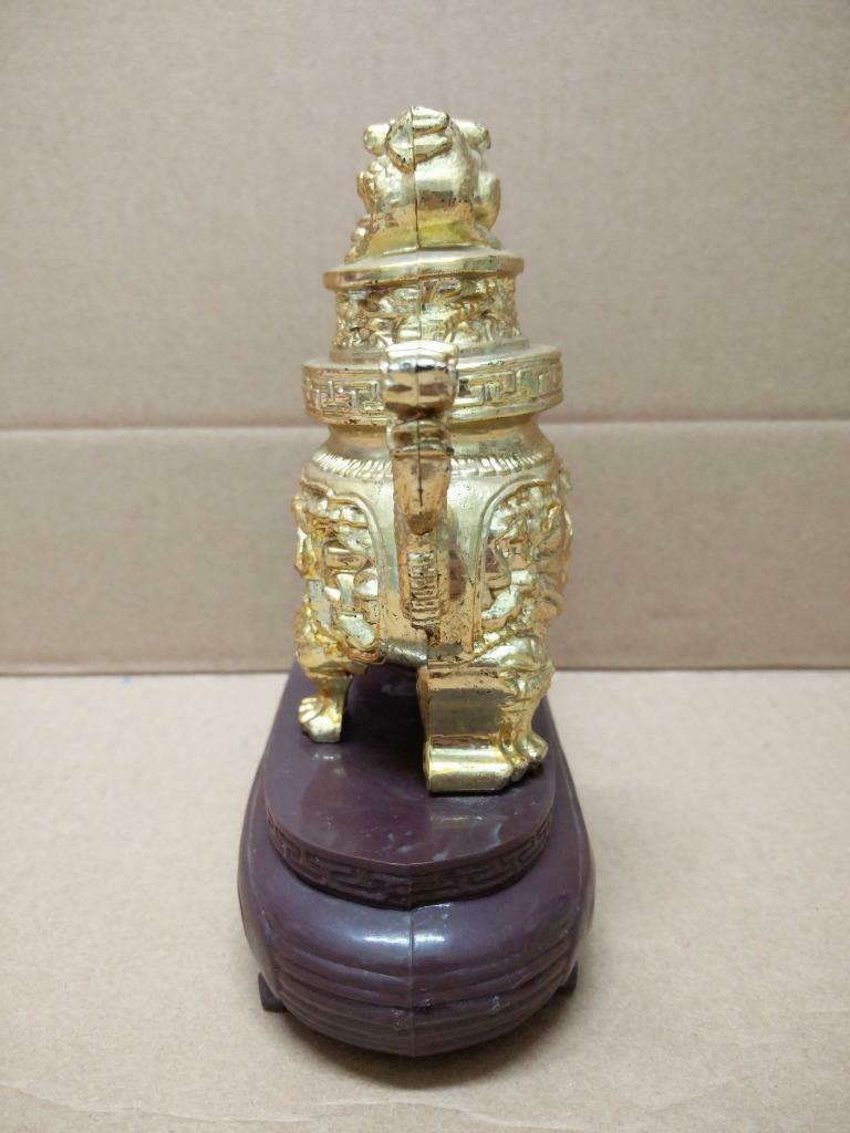 Rare Vintage Martell V.S.O.P Cognac Bottle & Chinese Dragon Stand No Box (A1392)