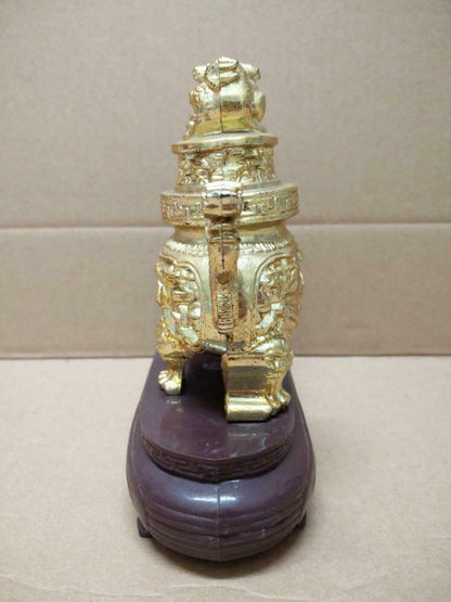 Rare Vintage Martell V.S.O.P Cognac Bottle & Chinese Dragon Stand No Box (A1392)
