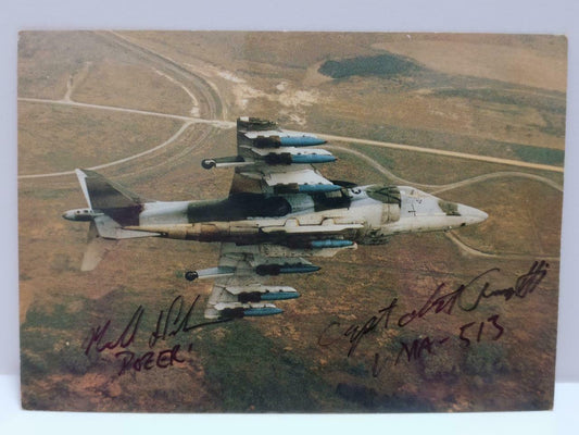 LUCKYPIGEON888 USA Mcdonnell AV-8B Harrier II Plane Fighter Jet Postcard (E0402)
