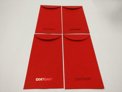 4 pcs Chinese New Year Velvet Red Packet Pocket Envelope Flower Sakura (C2138)