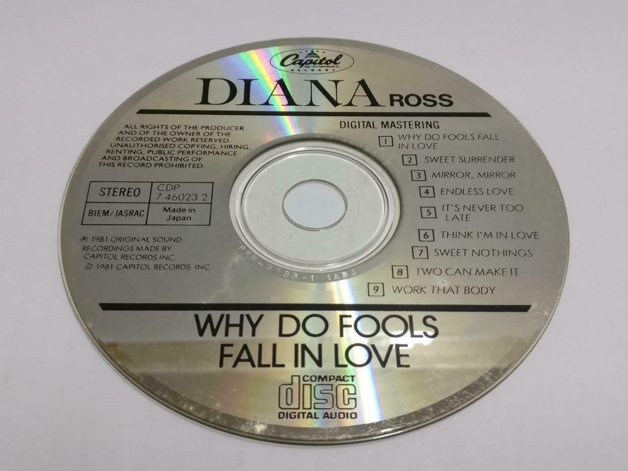 Diana Ross Why Do Fools Fall In Love 1981 Rare Japan English CD (CDS171)