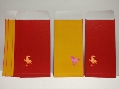 OCBC Horse Year 马年 Chinese Red Packet Money Paper Envelope x Lot of 8 (P1049)