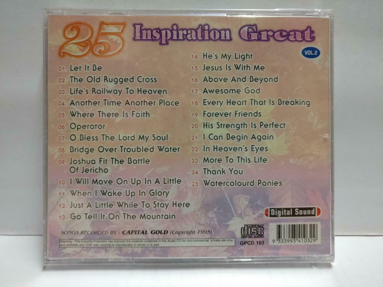 Sealed Various Artists 25 Inspiration Song Worship Christian Jesus God CD CD938