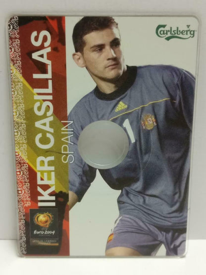 Spain Iker Casillas Football Soccer Euro 2004 Carlsberg Promo CD Card F/S A2390