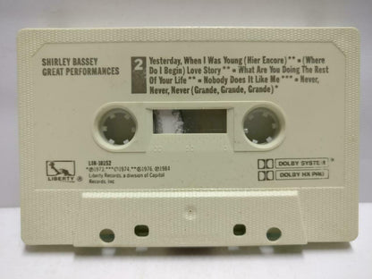 Shirley Bassey Great Performances 1984 English Cassette CT532