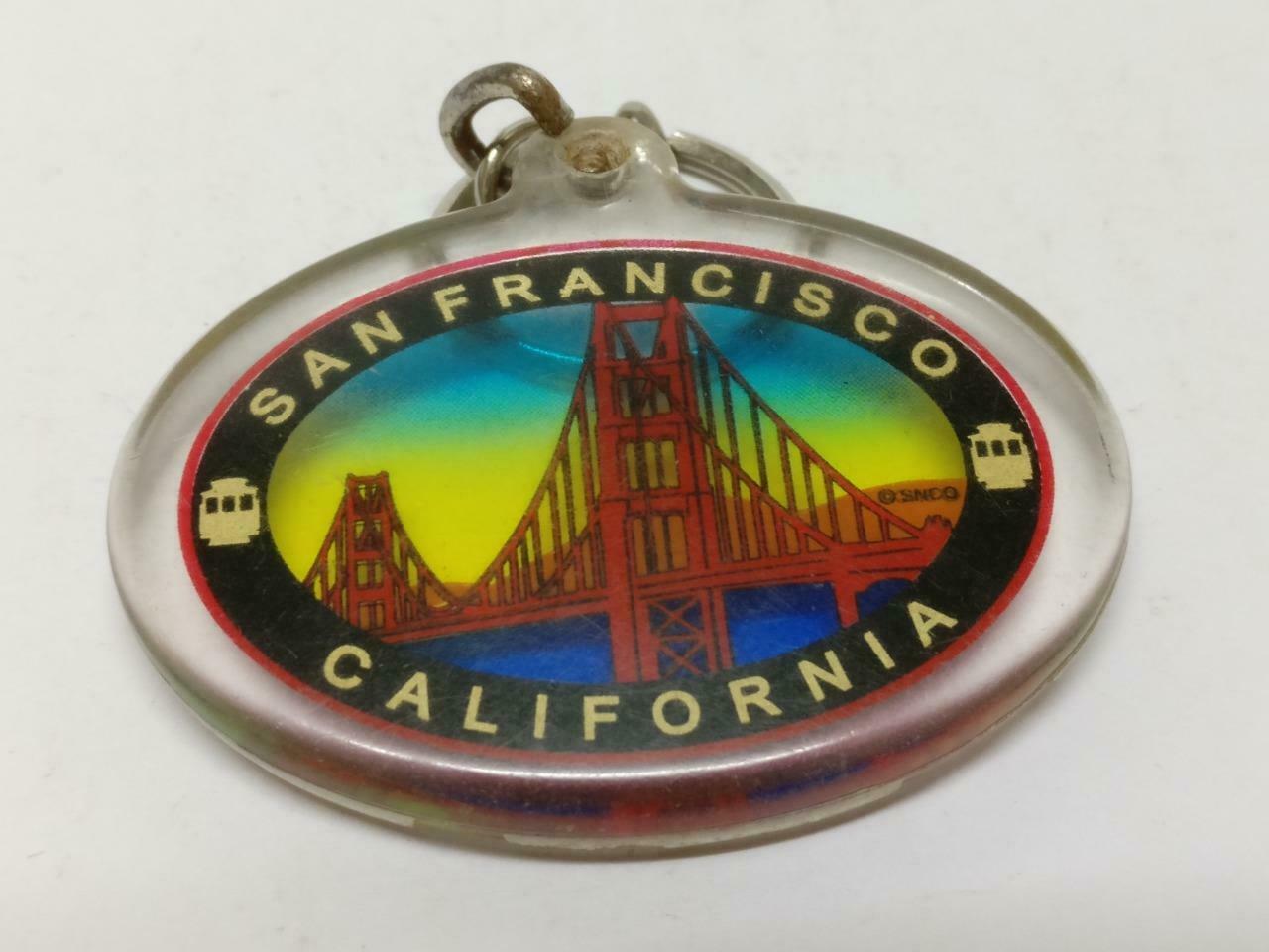 LP888 Vintage San Francisco California Golden Gate Bridge Keychain Keyring F/S (B814)
