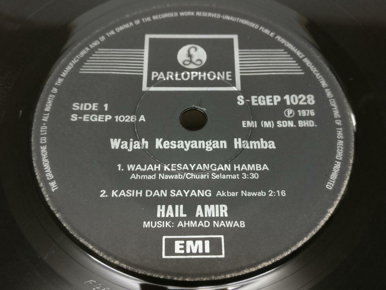 Malay Hail Amir Muzik Ahmad Nawab Wajah Kesayangan Hamba Singapore 7" EP (EP335)