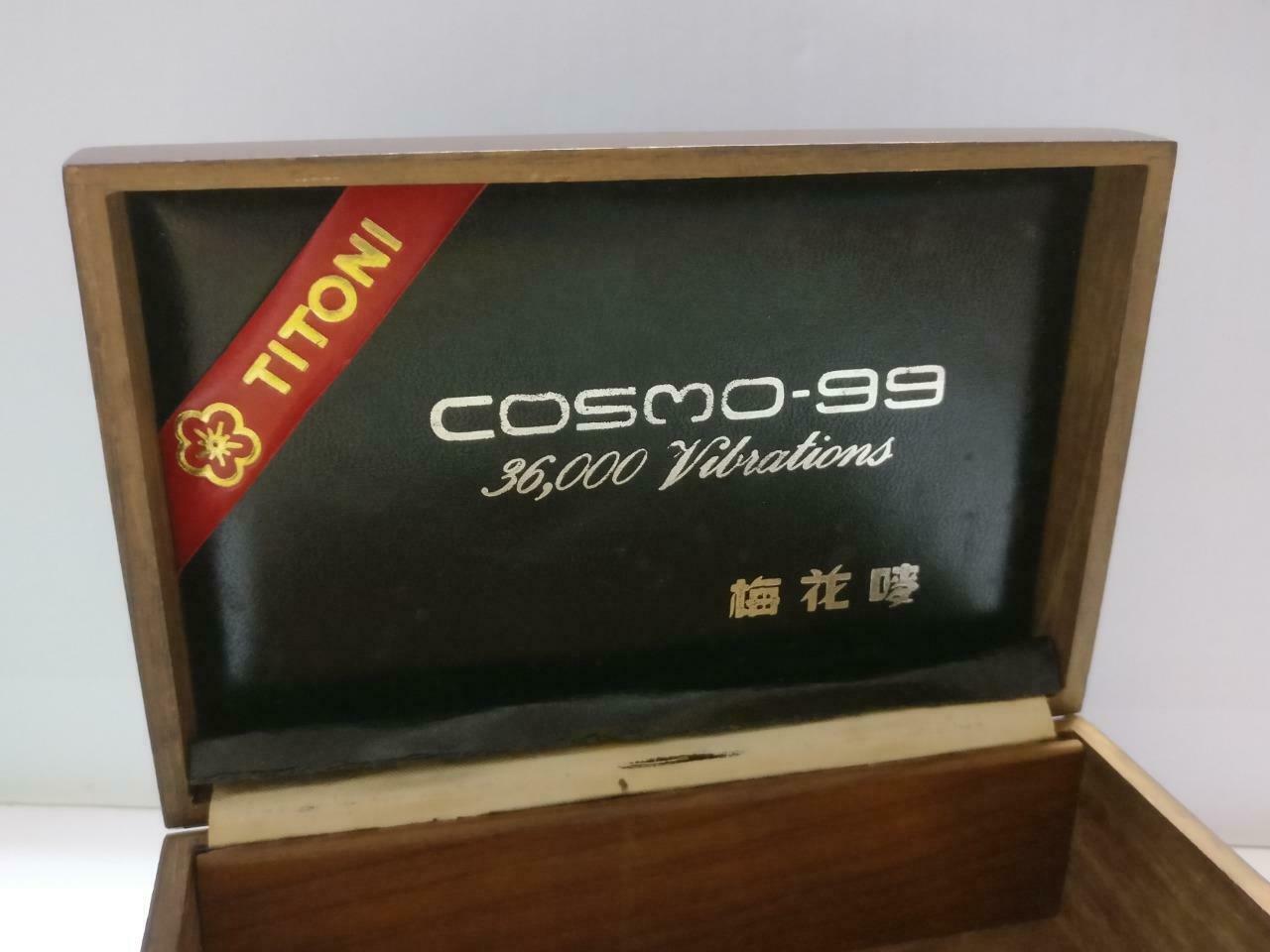 Rare Vintage Titoni Watch Wooden Empty Box Cosmo-99 (BX024)