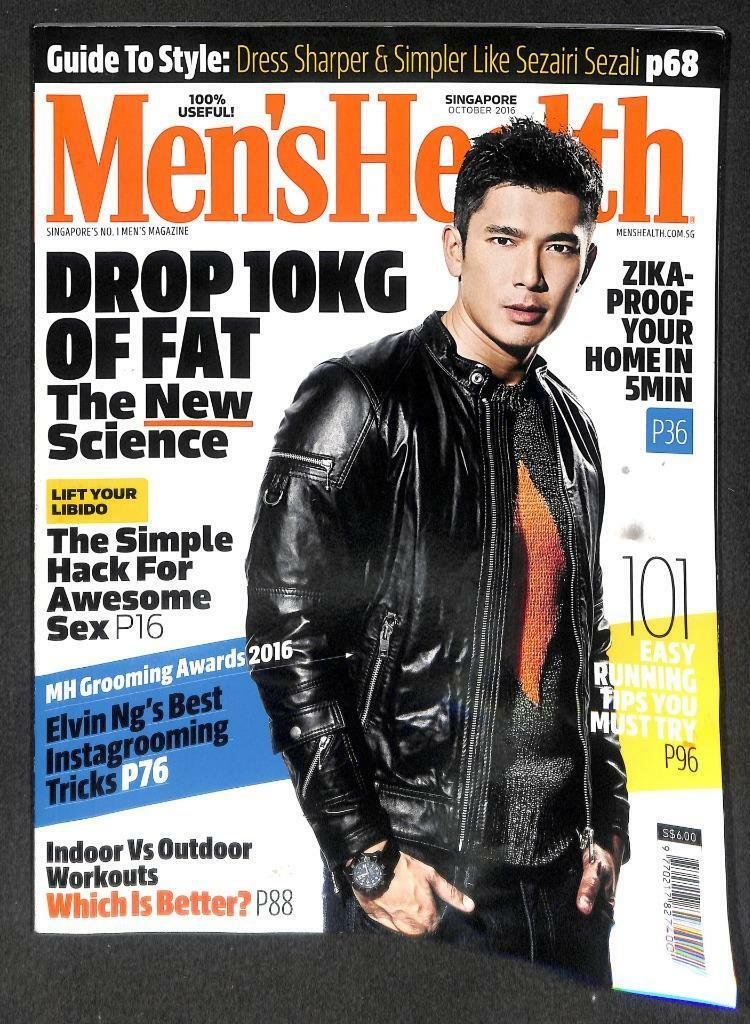 Singapore Men's Health Magazine Macho Man Alvin Ng Aaron Kwok 郭富城 Longines M043