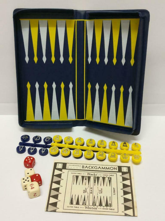 Rare SIA Singapore Airlines Magnetic Backgammon Chess & Checker Game Set (A2116)