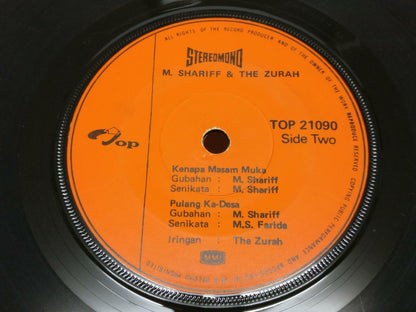 Malay M. Shariff & The Zurah Band Psych Garage Rare Malaysia 7" EP 45 RPM EP398