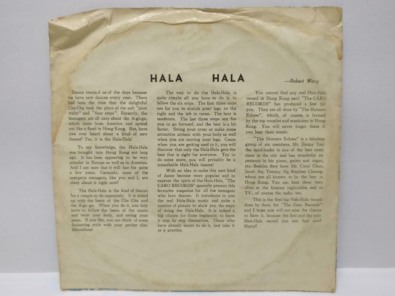 Mega Rare Horners Echoes Band Hala Hala Warm Up Hong Kong English  EP 7" (EP149)