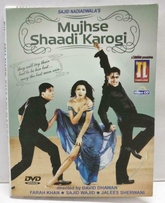 India Bollywood Hindi Movie Mujhse Shaadi Karogi Salman Khan 3x VCD Video CD1003