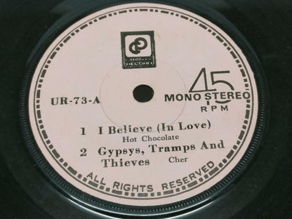 Cher The Tremeloes Helen Reddy Hot Chocolate Rare Cover Label Singapore 7" EP075