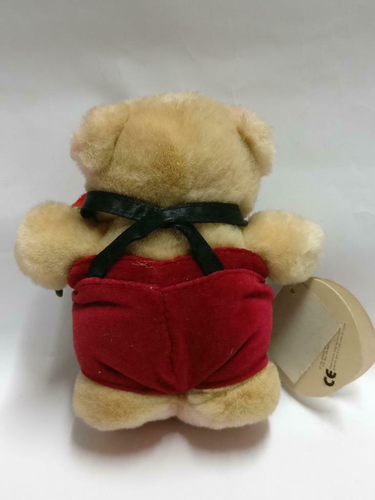 Forever Friends Lovely Bear With Red Rose W/Tag 5" Plush Soft Toy F/S (PTY127)