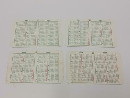 Vintage Rolex 2000 To 2004 Calendar Card x4 F/S (A2418)