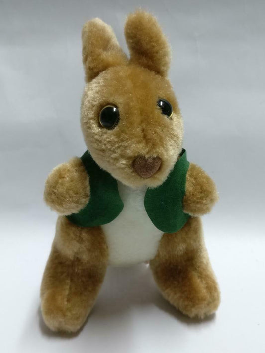 Australia Cute Kangaroo Wears Vest Souvenir 5" Plush Soft Toy F/S (PTY130)