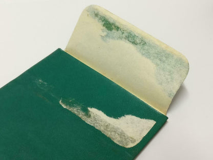 Vintage Singapore Rolex Green Colour Envelope Money Packet F/S (A2431)
