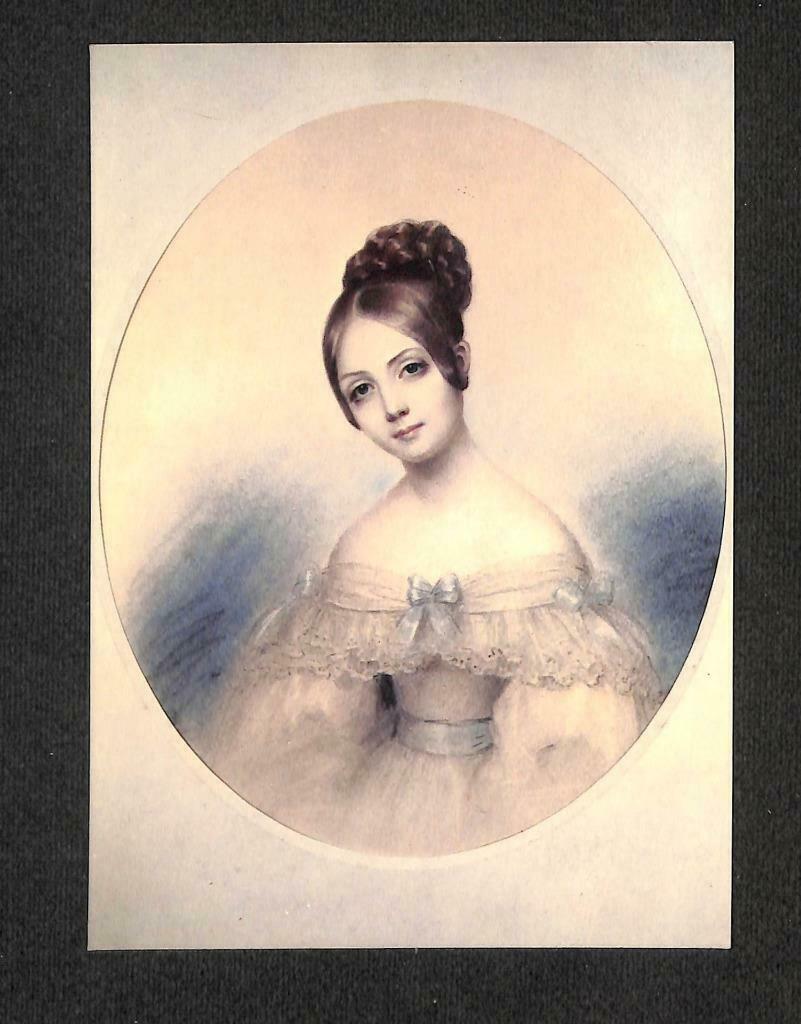 LUCKYPIGEON Louise De Broglie Comtesse D'Haussonville Protrait Postcard (C1734)