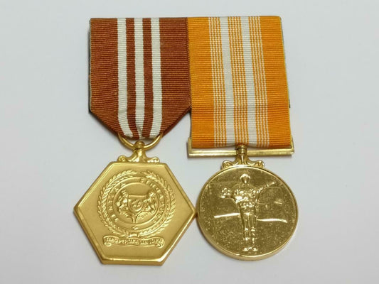 Singapore Armed Forces Good Service Long Service Good Conduct 2x Medal (C060)