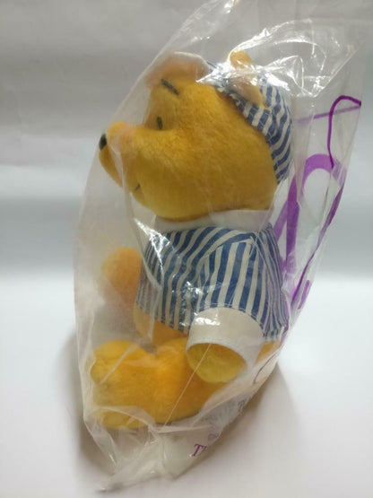 Sealed McDonald's Winnie The Pooh Stripe Shirt 7" Plush Soft Toy F/S (PTY103)