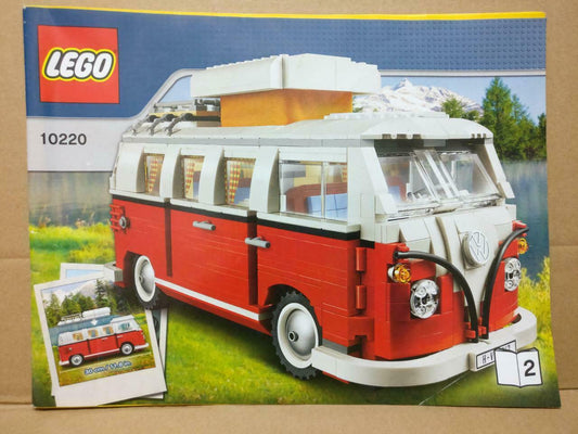 LEGO No. 10220 (2) Volkswagen Van Manual Instructions Catalog Booklet (LG055)