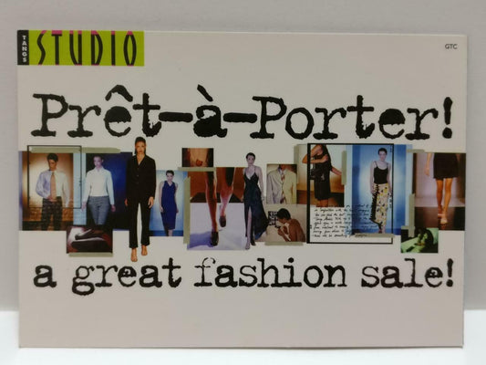 LUCKYPIGEON888 Pret-a-Porter Fashion Models Cafe Ad Singapore Postcard (E0145)