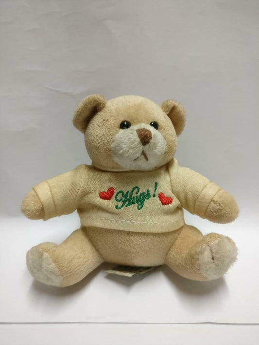 Singapore Sashas Hugs Brown Teddy Bear 4" Plush Soft Toy F/S (PTY055)