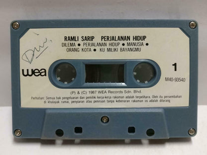 Rare Malay Rock Ramli Sarip Perjalanan Hidup 1987 Malaysia Melayu Cassette CT755