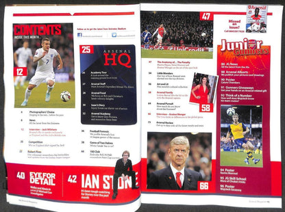 Arsenal Football Soccer Magazine Jack Wilshere Arsene Wenger Nacho Monreal M072