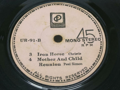 America Christie Paul Simon Rare Singapore Cover Label 7" EP (EP022)