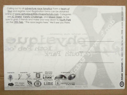 LUCKYPIGEON NTU Sports Club X Physique Youth Park 2006 Postcard (C2044)