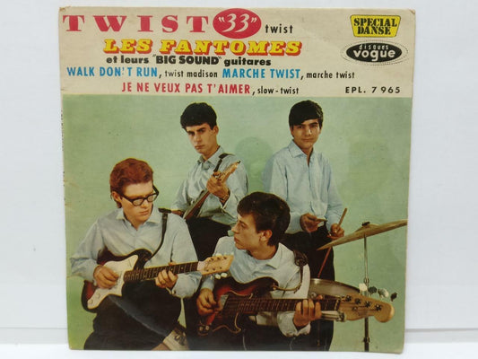 Les Fantomes Twist 33 Marche Twist Guitar France Vogue 7" EP (EP040)