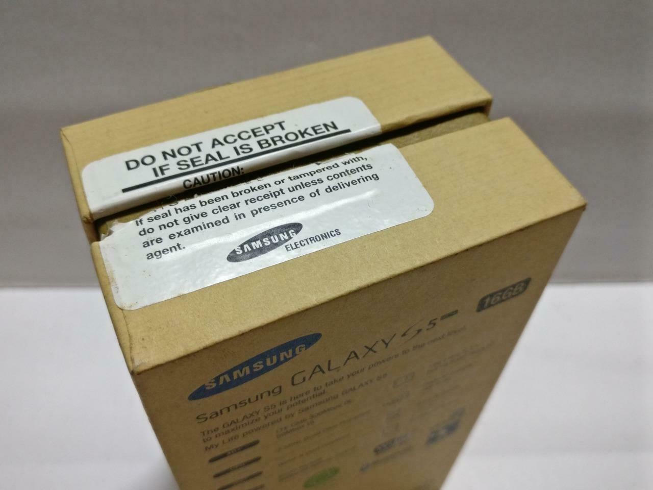 Samsung Galaxy S5 4G+ 16GB With Earpiece Brown Empty Box Only No Phone (BX071)