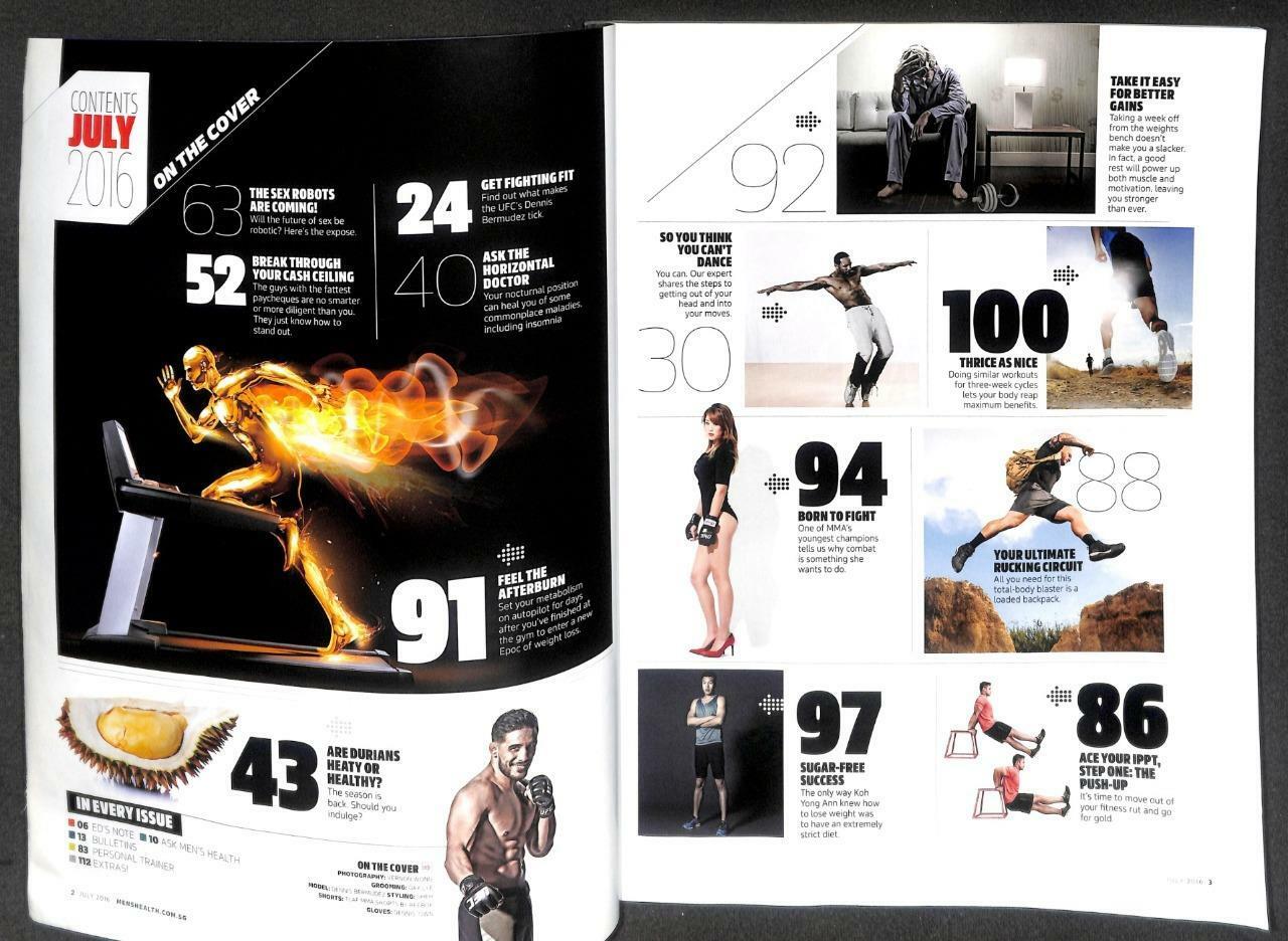 Singapore Men's Health Magazine Beefcake Macho Man MMA Dennis Bermudez M051