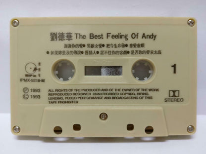 Hong Kong Andy Lau 刘德华 音乐纪事馆 卡帶 磁帶 1993 Singapore Chinese Cassette Lyric CT390
